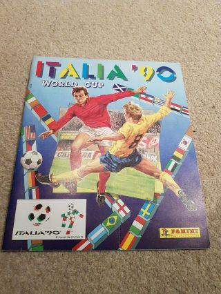 Uk Panini Italia 90 World Cup Sticker Album Incomplete