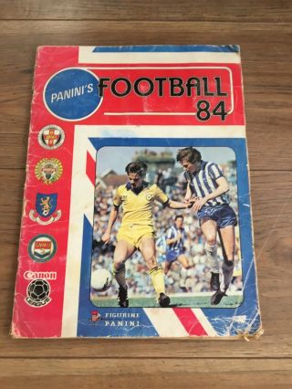 Panini Football 1984 Album 100 Complete No Pen