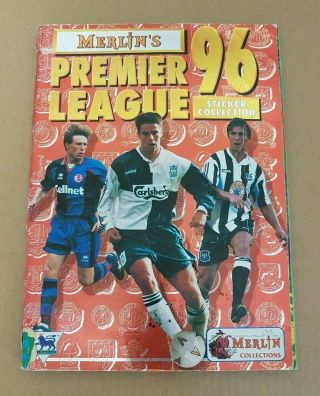 Merlin Official Premier League 96 Sticker Album - 100 Complete