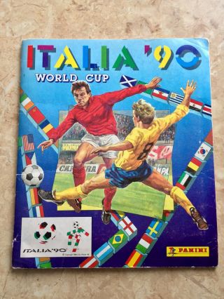 Panini 1990 Italia World Cup Album & 100 Complete Vg/ex Cond.