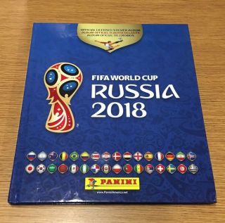 Panini Fifa World Cup Russia 2018 Complete 669 Sticker Album Hard Cover