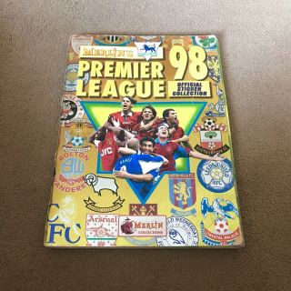 Premier League 98 Sticker Album Book - Merlin - 1998 - 100 Complete - Uk Seller