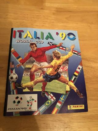 Uk Panini Italia 90 World Cup Sticker Album Complete