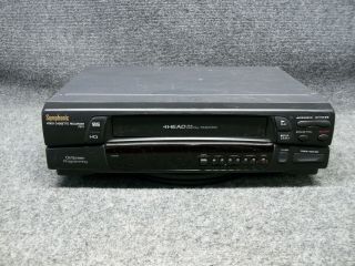 Symphonic Model 7870 VCR Video Cassette Recorder VHS Tape Player No Remote 2