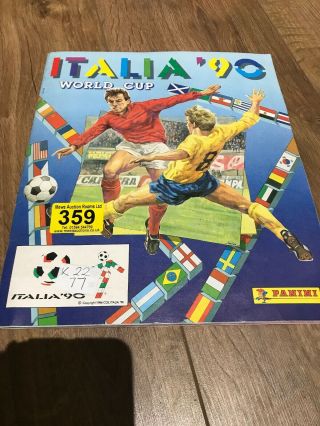 Panini Italia 90 World Cup Sticker Album Complete