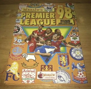 Merlins Topps 1998 Premier League Sticker Album [100 Complete]