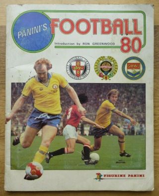 Panini Football 80 Album - 100 Complete - Good Overall