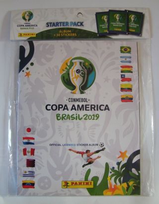 Panini Copa America Brazil 2019 Empty Album X Pack Chile Chilean Edition
