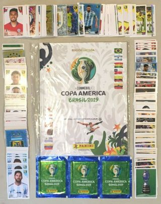 Panini Copa America 2019 Hard Cover Album And Complete Set Stickers