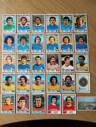 30 X Panini - Argentina 1978 World Cup Stickers