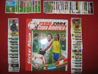 Navarrete Copa America 2004 Album Complete Set Stickers Peru