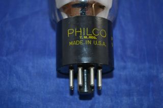 (1) Strong Testing Philco 6A5 Audio/Amplifier Type Vacuum Tube TV - 7 3
