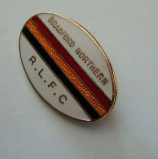 Vintage Bradford Northern Rlfc Enamel Pin Badge