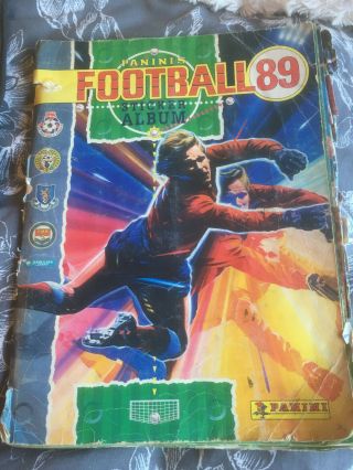 Panini Football 89 Sticker Album 1989 100 Complete.