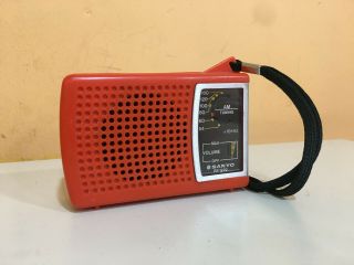 Vintage Transistor Radio Sanyo Rp - 1270 From 1985