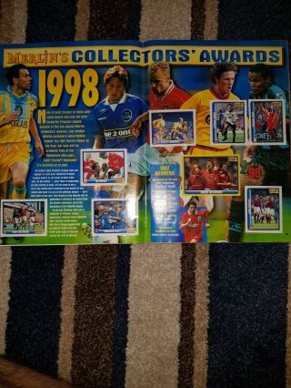 Merlin ' s Premier League 1998 football sticker album 100 complete great cond 2