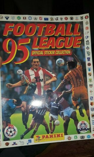 Panini Football League 95.  Sticker Album 83 Missing From 600.