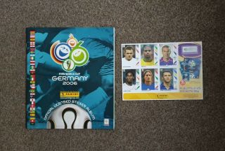 Panini World Cup 2006 Germany - Empty Album,  With Sheet Of 6 Stickers