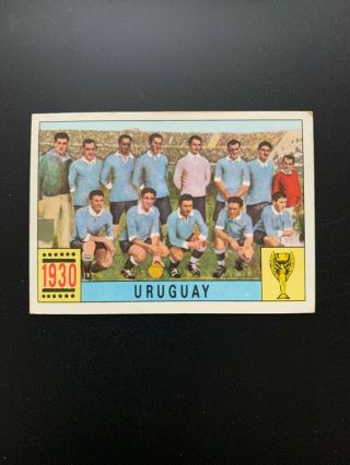 Uruguay 1930 Team - Panini Mexico 70 World Cup Red/black Card 1970