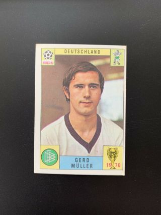Germany - Gerd Muller - Panini Mexico 70 World Cup Red/black Card 1970
