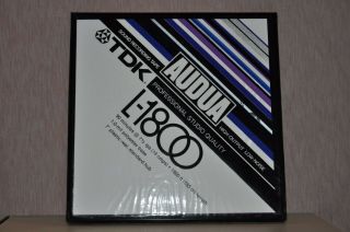 Tdk Audua L - 1800,  Reel To Reel,  7 1⁄2 " X 1/4 " Professional Studio Quality Tape