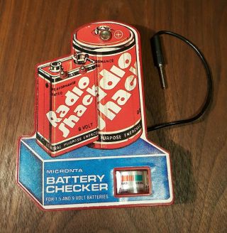 Vintage Radio Shack Micronta Battery Checker And