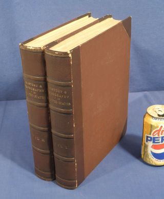 1858 The History,  Topography Of The United States Of North America John Hinton
