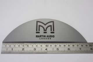 Martin Audio Semi - Circle Plastic Logo Badge 194mm (7.  75 ") L And 58mm (2.  25 ") H