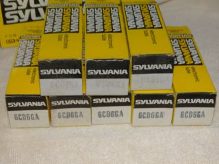1 X 6cd6ga Sylvania Vacuum Tube Nos Nib (8 Available)