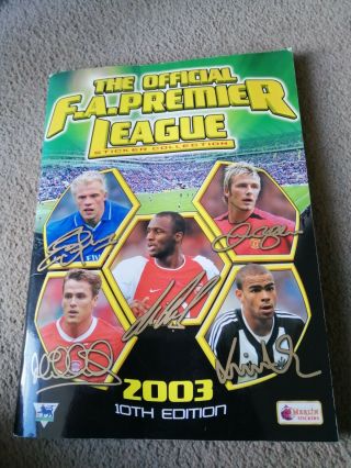 Rare 2003 Merlin Premier League Sticker Album Book 2003 100 Complete