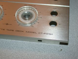 Pioneer CT - F9191 Cassette Deck Metal Face Plate OEM 3