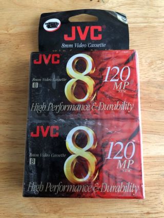 Jvc 8 Mm Video Cassette 120 Mp Pack Of 2