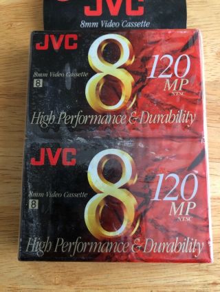 JVC 8 mm Video Cassette 120 Mp Pack Of 2 2