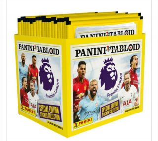 Panini Tabloid Premier League Stickers Full Box Of 50 Packets Rrp £35
