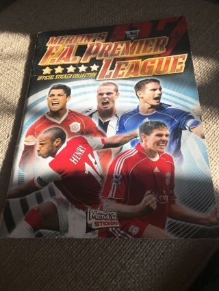 Merlins F.  A Premier League Sticker Album 07 Nearly Completed