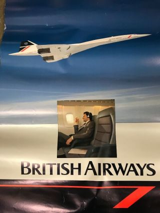 British Airways Concorde Poster BA 1116 Aircraft Collectible Travel 2