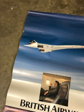 British Airways Concorde Poster BA 1116 Aircraft Collectible Travel 3