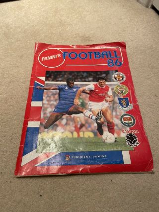 Complete - Panini Football 86 - Sticker Album - 1986 - English & Scottish League
