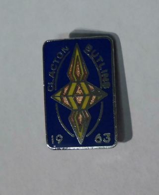 Vintage Enamel Butlins Pin Badge - Clacton 1963