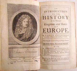 1706 History Of Kingdoms & States Of Europe By Putendorf Antique In English