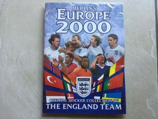 England Football Team Europe 2000 Sticker Album With Complete Set Of Stickers