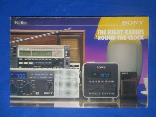 Sony Icf - 6800 Crf - 1 Icf - 2010 Dream Machine Icf - 9660w Radio Ez - 7 Brochure