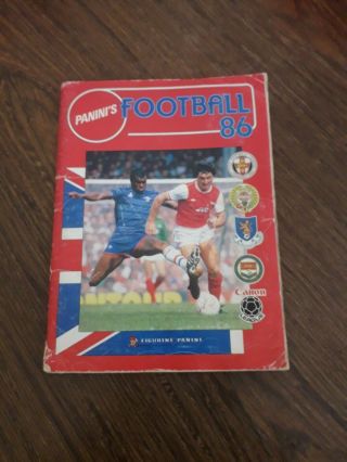 Panini Football 86 Sticker Album Complete