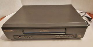 Panasonic Pv - 7401 Hi - Fi 4 Head Omnivision Vhs Vcr Plus Cleaned And