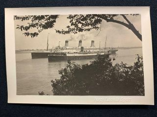 1930 Ss Havana & Rms Majestic Ocean Liner Ship Old Nyc York City Photo T177