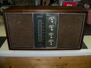 Vintage 1968 Am Fm Table Radio Hitachi K - 760h