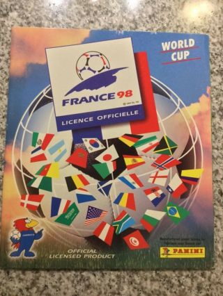1998 Panini France 98 World Cup Soccer Sticker Album No Stickers Inside Rare