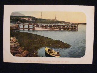 Vintage Bantry Bay Berehaven Pier From The West Co Cork Ireland Postcard