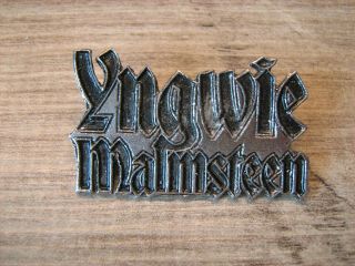 " Vintage/collectable " - - Yngwie Malmsteen Metal Badge - 1992