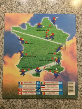 1998 PANINI FRANCE 98 WORLD CUP SOCCER STICKER ALBUM NO STICKERS INSIDE READ 2